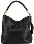 Luxurious Black Calf Hair Leather Grab Bag – Versatile & Chic by Sostter at brixbailey.com