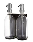 Black Double Wall Mounted Soap Dispensers