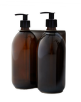 Black Double Wall Mounted Soap Dispensers