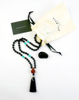 Black Obsidian Crystal Necklace - Nyx
