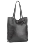 Black Pebbled Leather Tote Shopper - Brix + Bailey