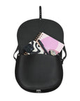 Handmade Leather Saddle Bag - Black