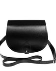 Handmade Leather Saddle Bag - Black