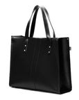 Handmade Leather Shopper - Black