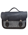 Midi Tannery & Tweed Satchel - Black