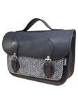 Midi Tannery & Tweed Satchel - Black