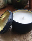 Luxury marine candle with amber, rock salt, driftwood, clean ozonic fragrance, best-selling coastal home scent by Ralph's Orchard at brixbailey.com