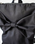 Waterproof Backpack with Black Bow