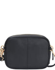 Pink Leopard Print Convertible Leather Cross Body Camera Bag Ethical Sustainable LEather Bag Brand Brix and Bailey