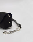 Handmade Black Leather Shoulder Bag