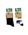 ECO ESSENTIALS ORGANIC COTTON KIDS SOCKS DUO: SCHOOL & SAFARI