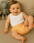 duo bloomers bébé coton bio vichy