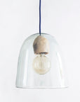 Blown Glass Lamp with Terracotta Socket Cover