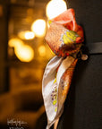 Blue Floral Dreams Silk Scarf