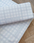 Anti-Roll Wedge Changing Mat - Baby Blue Gingham