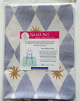 Splash mat - Blue Harlequin