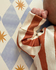 Anti-Roll Wedge Baby Changing Mat - Blue Harlequin