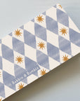 Travel Changing Mat - Blue Harlequin
