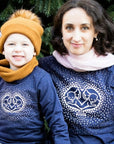 Blue Heart Breastfeeding Top
