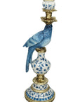 Blue Parrot Decorative Tall Candle Holder- 40 Cm Right