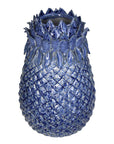Blue Pineapple Stoneware Vase Large
