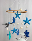 Blue Sea Cot Mobile Handcrafted Nursery Decor