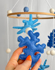 Blue Sea Cot Mobile Handcrafted Nursery Decor