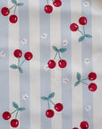 Long Sleeved Baby Bib - Cherry Stripe