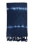 Navy Tie Dye Turkish Beach Towel