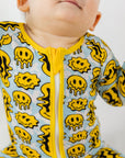 NIXX BABY Buttery Soft Bamboo Zip Onesie Sleeper with Fold Over Hands & Feet - Perfect for Lounging & Play by NIXX BABY at brixbailey.com