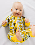 NIXX BABY Buttery Soft Bamboo Zip Onesie Sleeper with Fold Over Hands & Feet - Perfect for Lounging, Sleeping & Play by NIXX BABY at brixbailey.com
