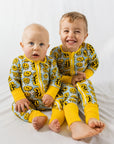 NIXX BABY Buttery Soft Bamboo Zip Onesie Sleeper with Fold Over Hands & Feet - Perfect for Lounging & Play by NIXX BABY at brixbailey.com