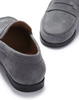 Boat Loafers, slate grey suede