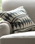 Bobbin Square Cushion - Slate Green