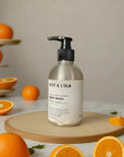 Luxury cypress bergamot grapefruit body wash, antibacterial natural deodorant, vitamin E fig extract, SLS-free paraben-free vegan by Dot & Lola at brixbailey.com