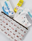 Zip-up nappy wallet - Boobies Print