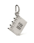 Hardback Book Personalised Silver Charm