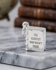 Hardback Book Personalised Silver Charm