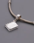 Hardback Book Personalised Silver Charm