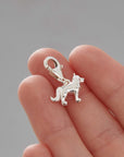 Border Collie Silver Dog Charm