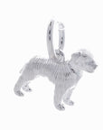Border Terrier Silver Dog Charm