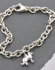 Border Collie Silver Dog Charm