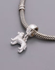 Border Terrier Silver Dog Charm