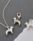 Border Terrier Silver Dog Charm