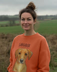 Will Sit for Snacks: The Fox Red Labrador Oversized Sweatshirt
