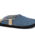 Brussels Blue Lambswool Slippers