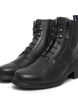 Zip Jodhpur Boots in Black