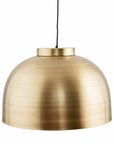 Balina large brass pendant light, contemporary black textured cable, adjustable height, premium kitchen or dining room lighting by Ella James at brixbailey.com