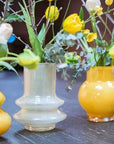 Vase RONDO S - H17 D14 cm - CORN YELLOW
