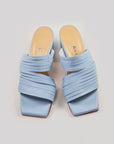 Handmade Strappy Leather Sandals in Light Blue